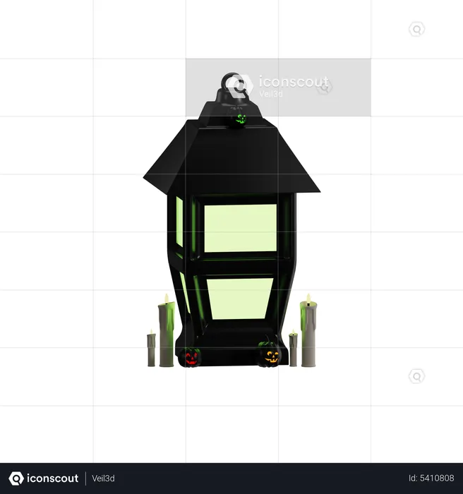 Halloween Lantern  3D Icon