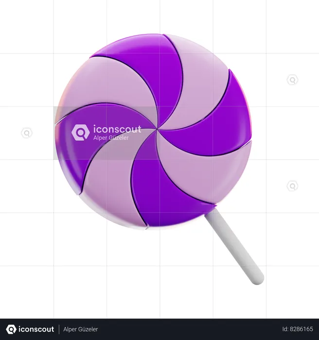 Halloween Lollipop  3D Icon