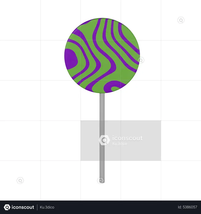 Halloween lollipop  3D Icon