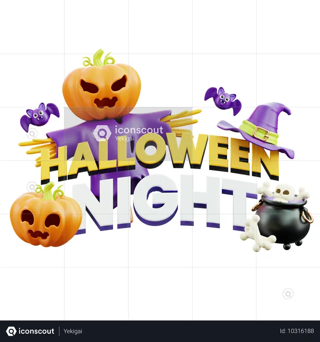 ハロウィンナイト  3D Icon