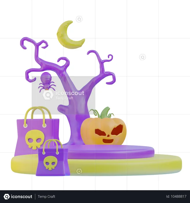 Halloween Night  3D Icon