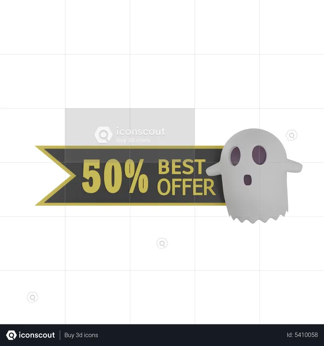 Halloween Offer  3D Icon