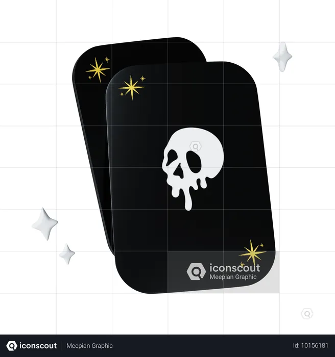 Halloween Playing Card  3D Icon