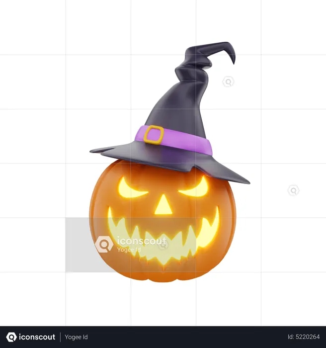 Halloween Pumpkin  3D Icon