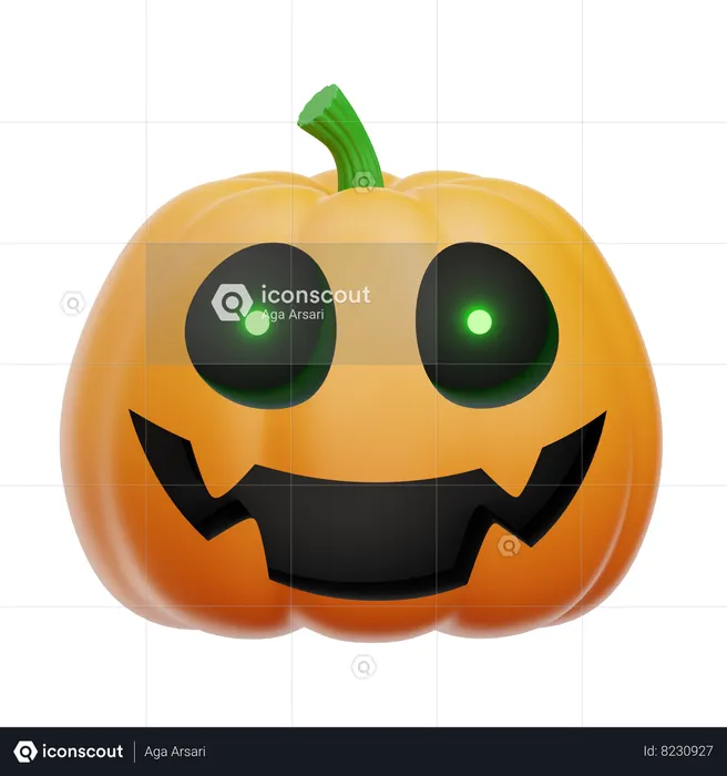 Halloween Pumpkin  3D Icon