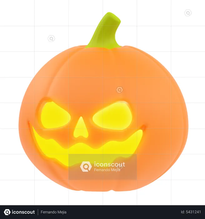 Halloween Pumpkin  3D Icon