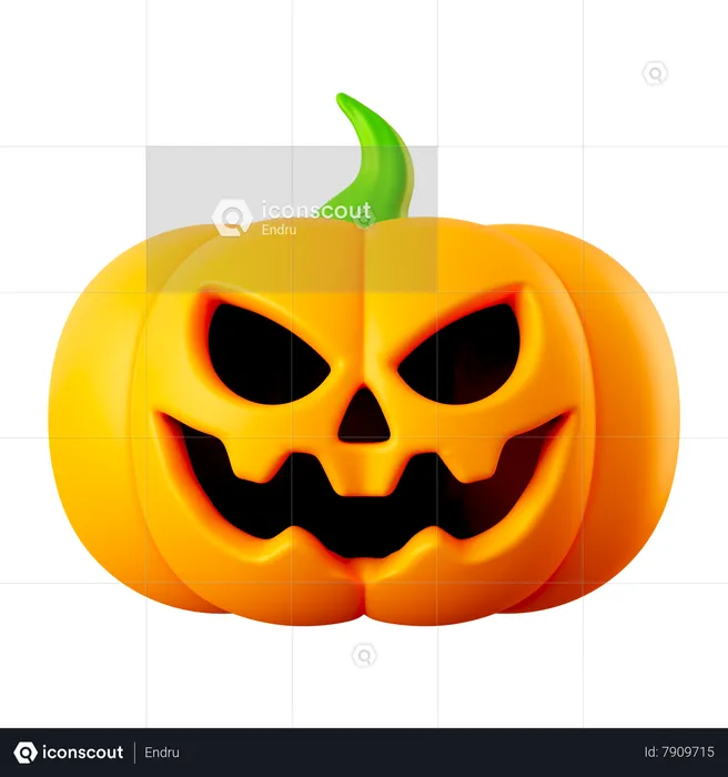 Halloween Pumpkin  3D Icon