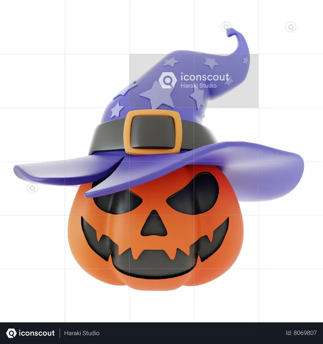 Halloween Pumpkin  3D Icon