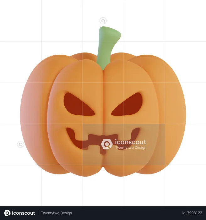 Halloween Pumpkin  3D Icon