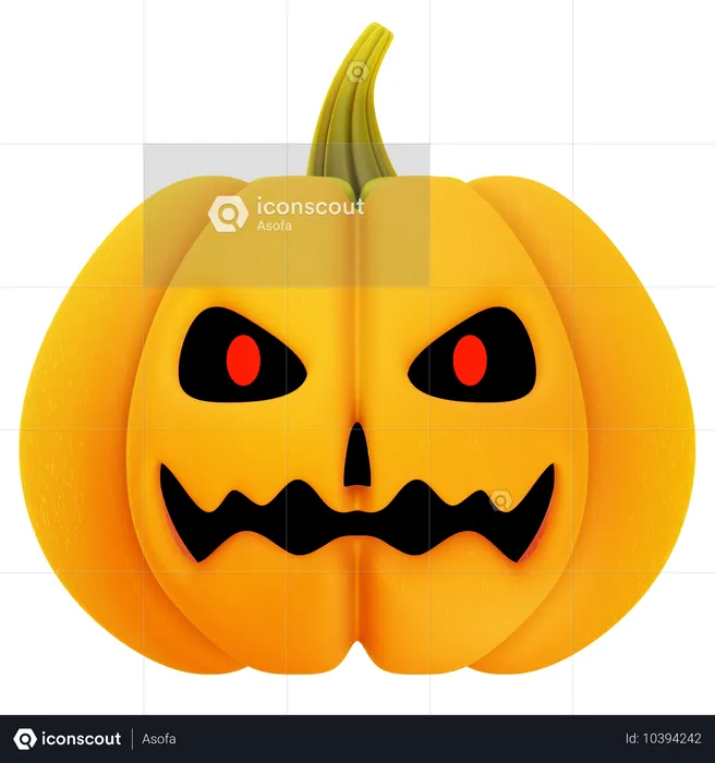 Halloween Pumpkin  3D Icon