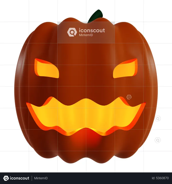 Halloween Pumpkin  3D Icon