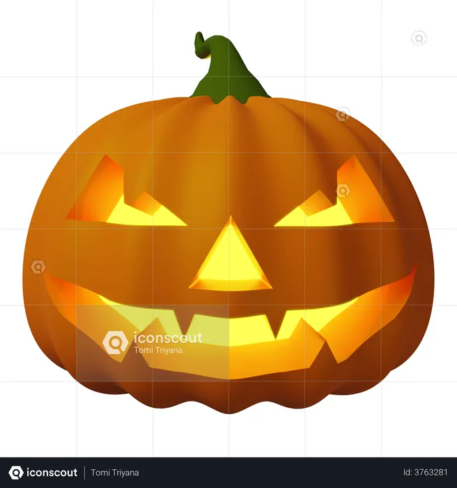 Halloween Pumpkin  3D Illustration