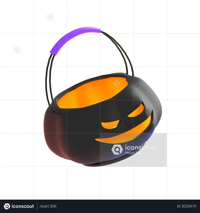 Halloween Pumpkin Bag  3D Icon