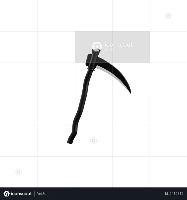 Halloween Reaper Scythe  3D Icon