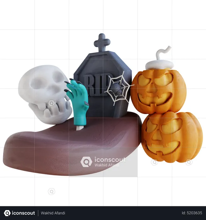 Halloween Scary  3D Icon