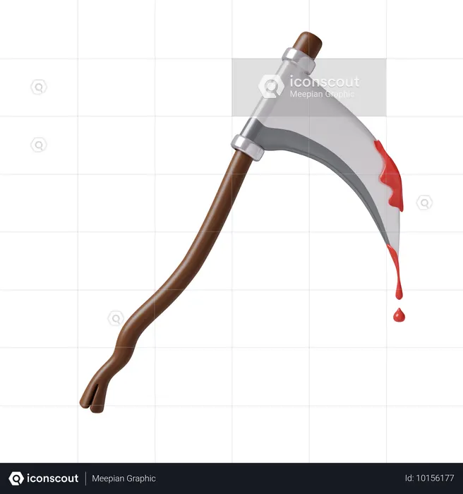 Halloween Scythe  3D Icon
