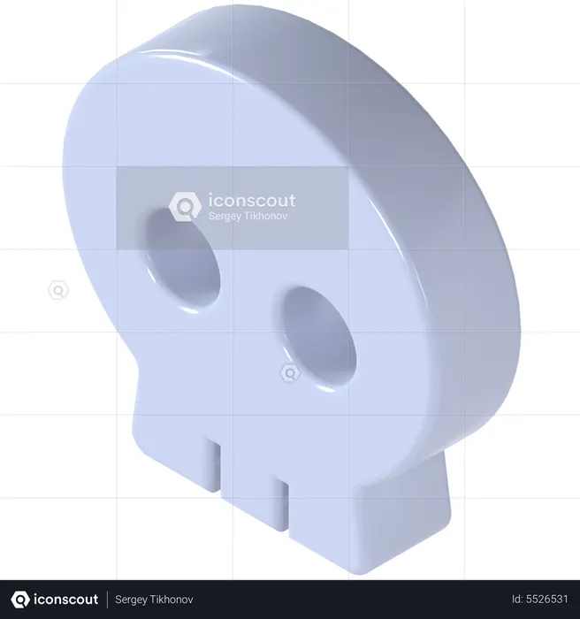 Halloween Skull  3D Icon