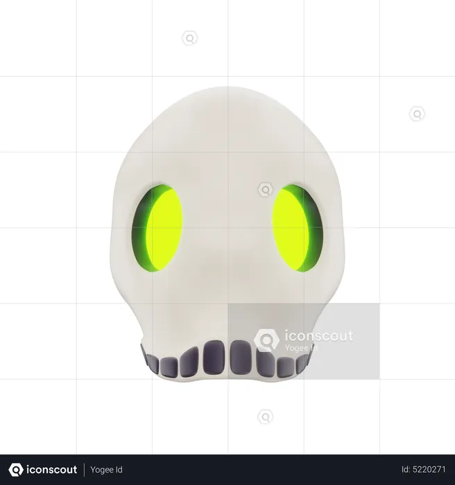 Halloween Skull  3D Icon