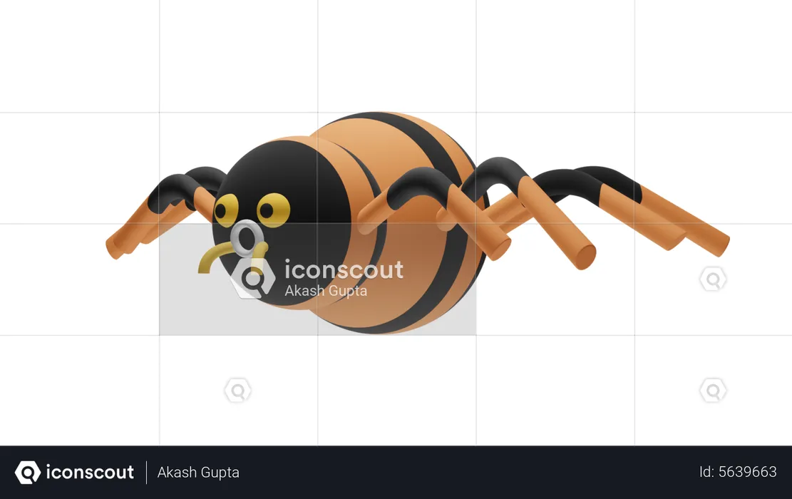 Halloween Spider  3D Icon