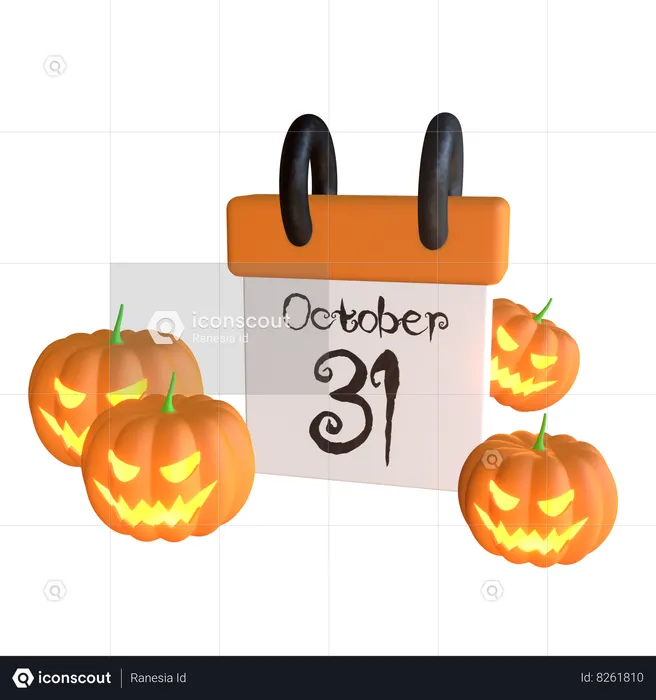 Halloween Tag  3D Icon