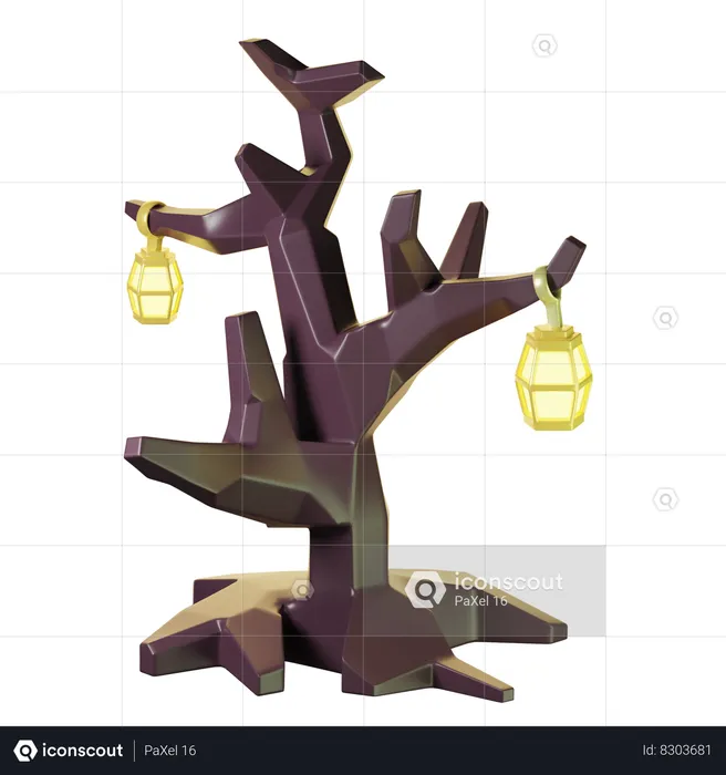 Halloween tree  3D Icon