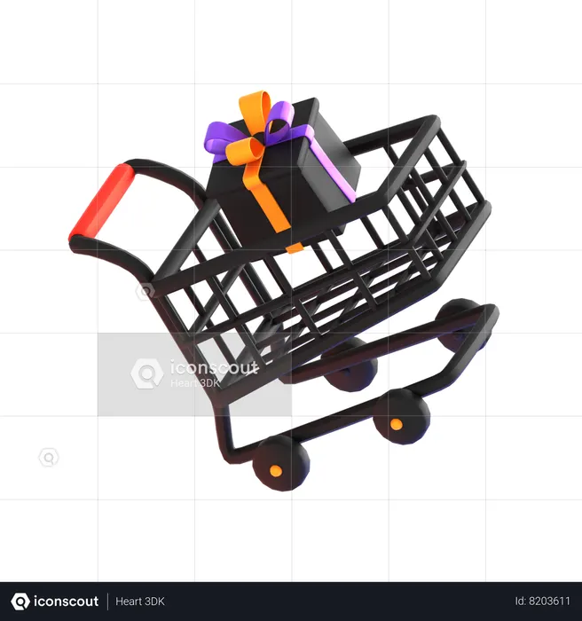 Halloween Trolley  3D Icon