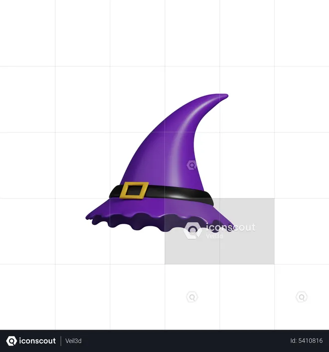 Halloween Witch hat  3D Icon