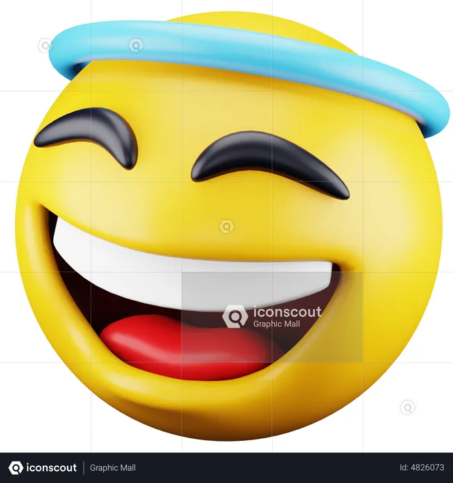 Halo Emoji Emoji 3D Icon
