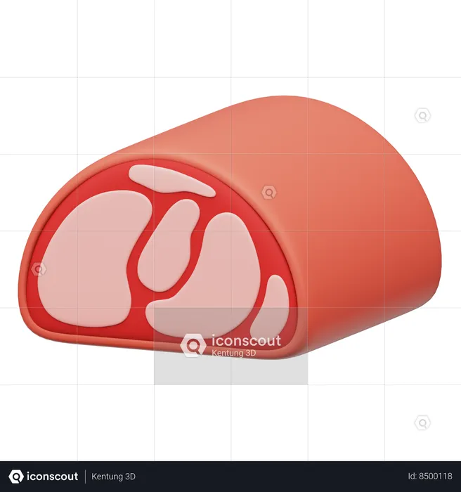 Ham Meat  3D Icon