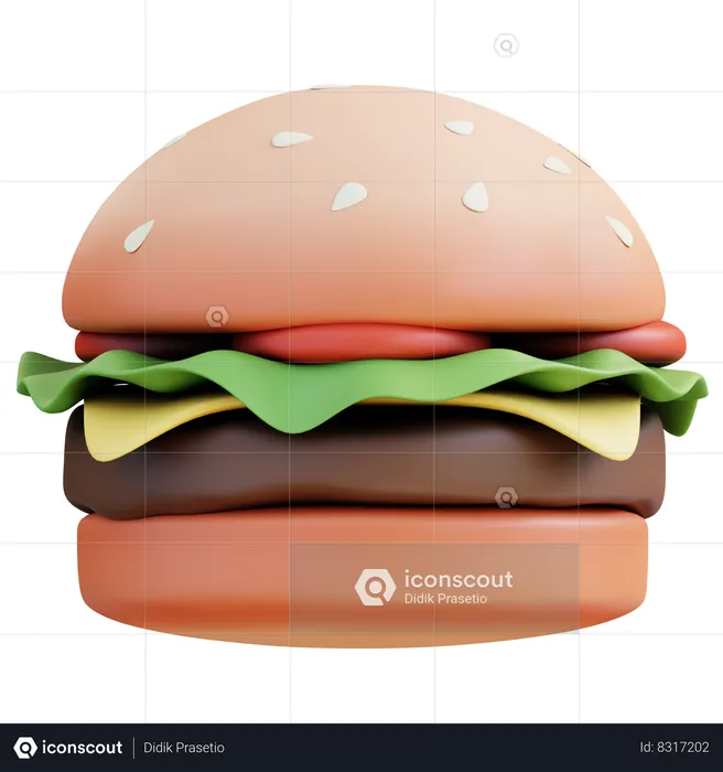 Burger  3D Icon