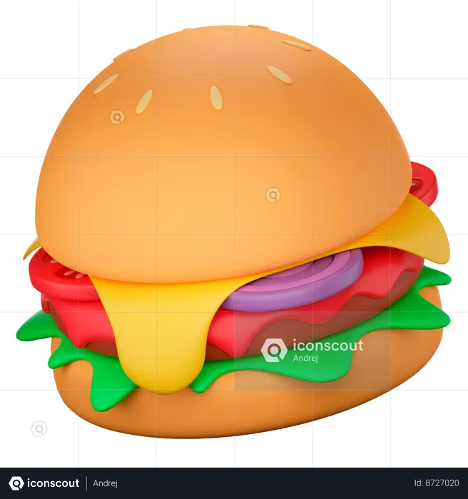 Burger  3D Icon