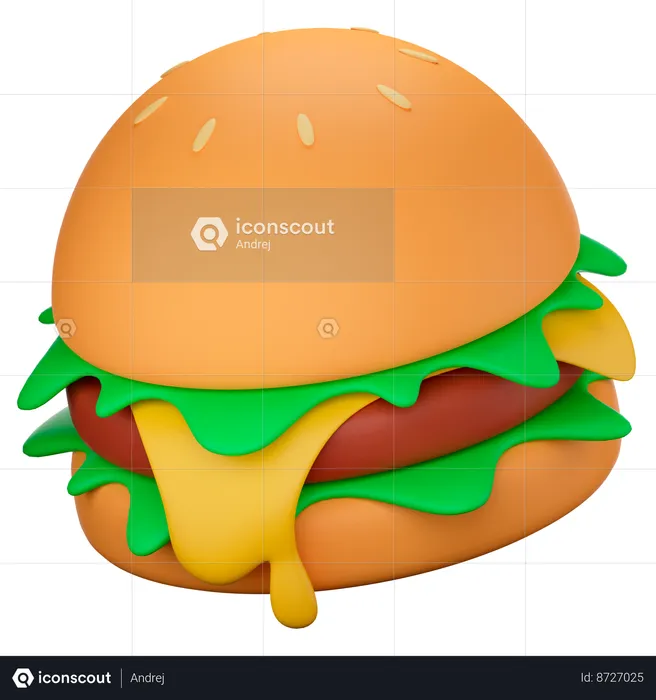 Burger  3D Icon