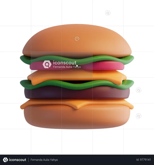 Burger  3D Icon