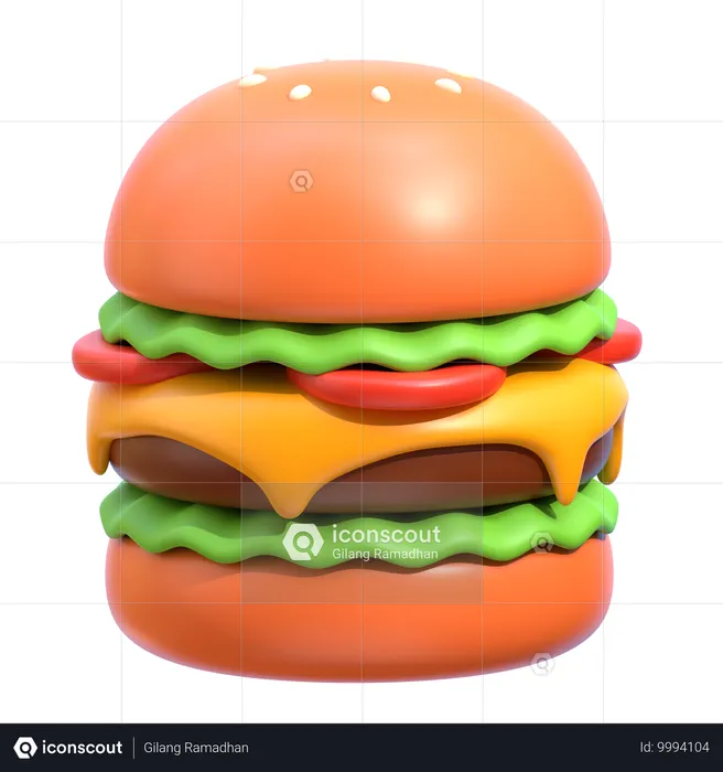 Hamburger  3D Icon