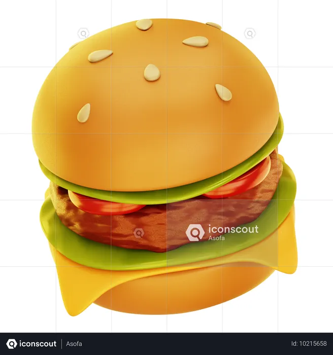 Burger  3D Icon