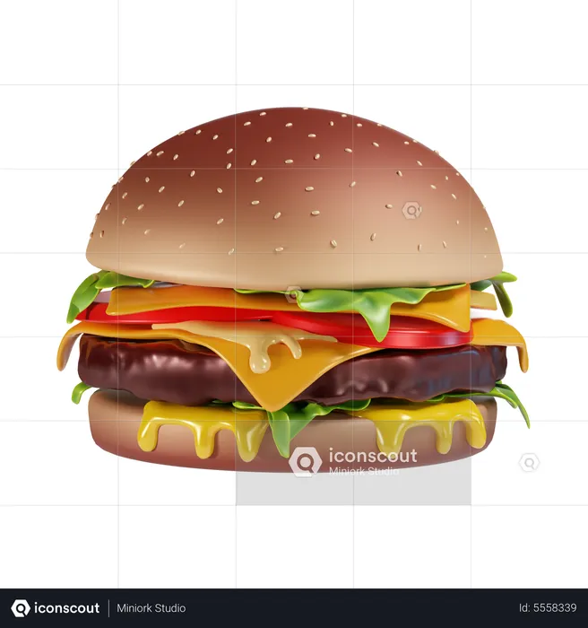 Burger  3D Icon