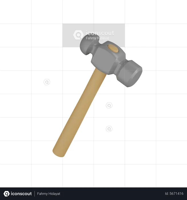 Hammer  3D Icon