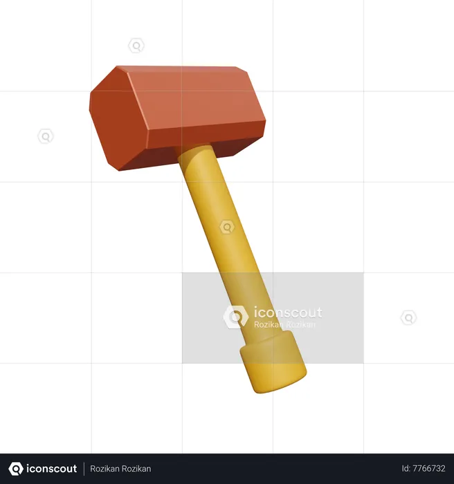 Hammer  3D Icon