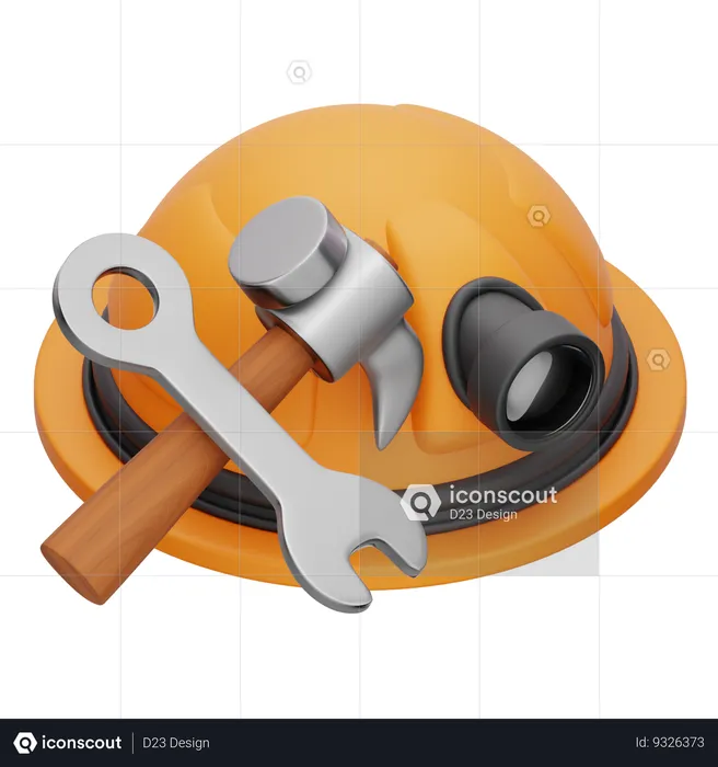 Hammer And Screw  3D Icon