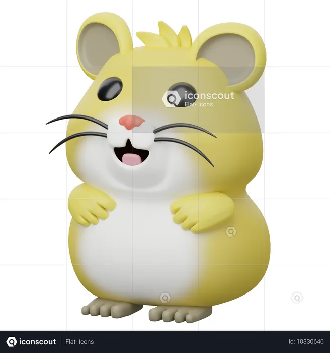 Hamster  3D Icon