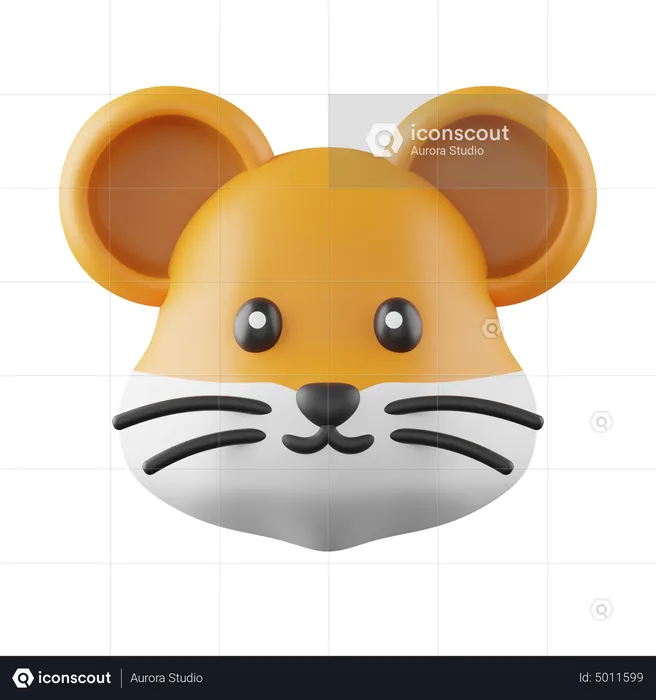 Hamster Emoji 3D Icon