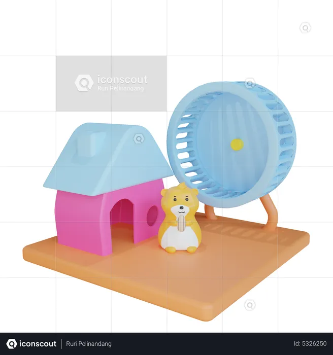 Hamster House  3D Icon