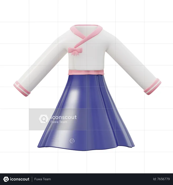 Hanbok Outfit  3D Icon