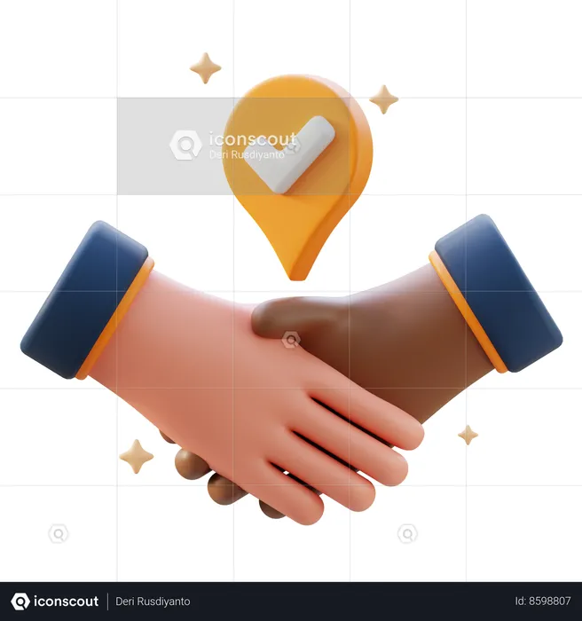 Hand Agreement  3D Icon