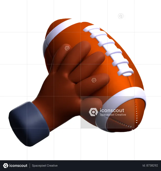 Hand And Ball  3D Icon