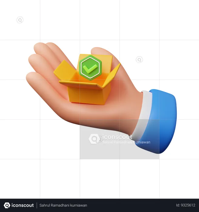 Hand Carrying Package Received  3D Icon