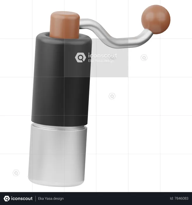 Hand Coffee Grinder  3D Icon