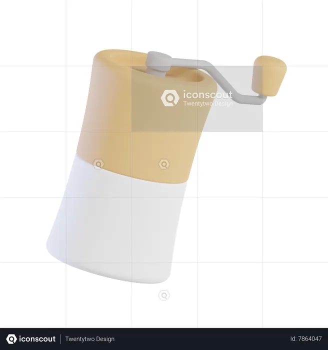 Hand Coffee Grinder  3D Icon