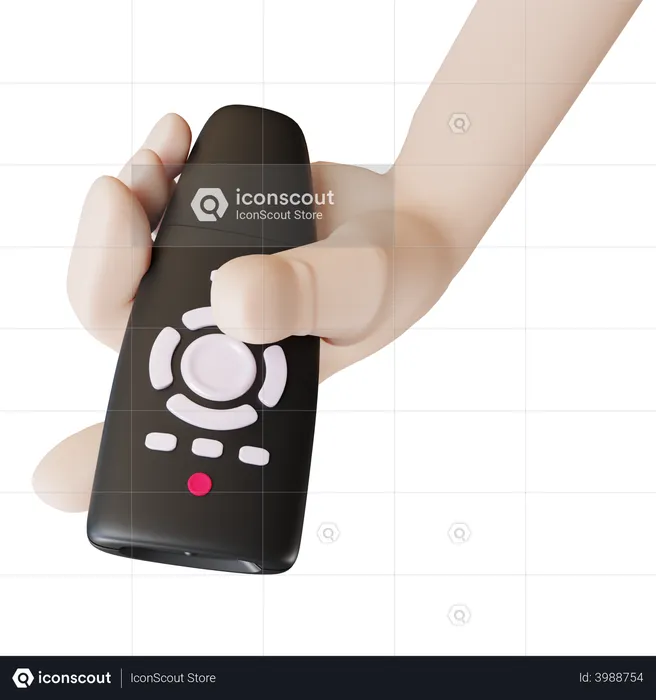 Hand hält Controller  3D Icon