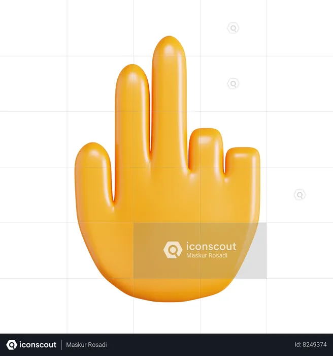 Hand Cursor  3D Icon